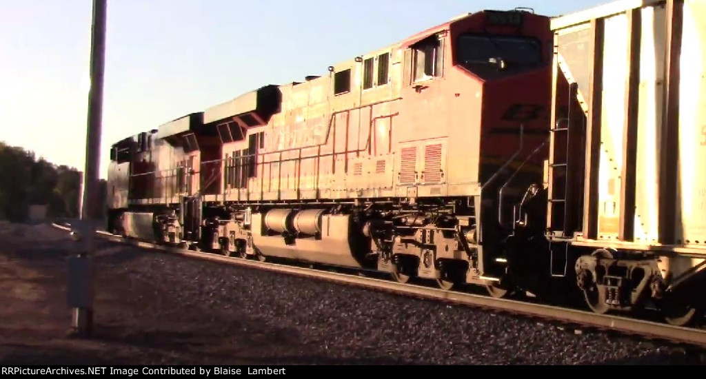 Early morning BNSF coal train
